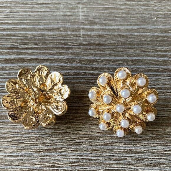 Vintage style stud earrings M182 - Picture 3 of 3